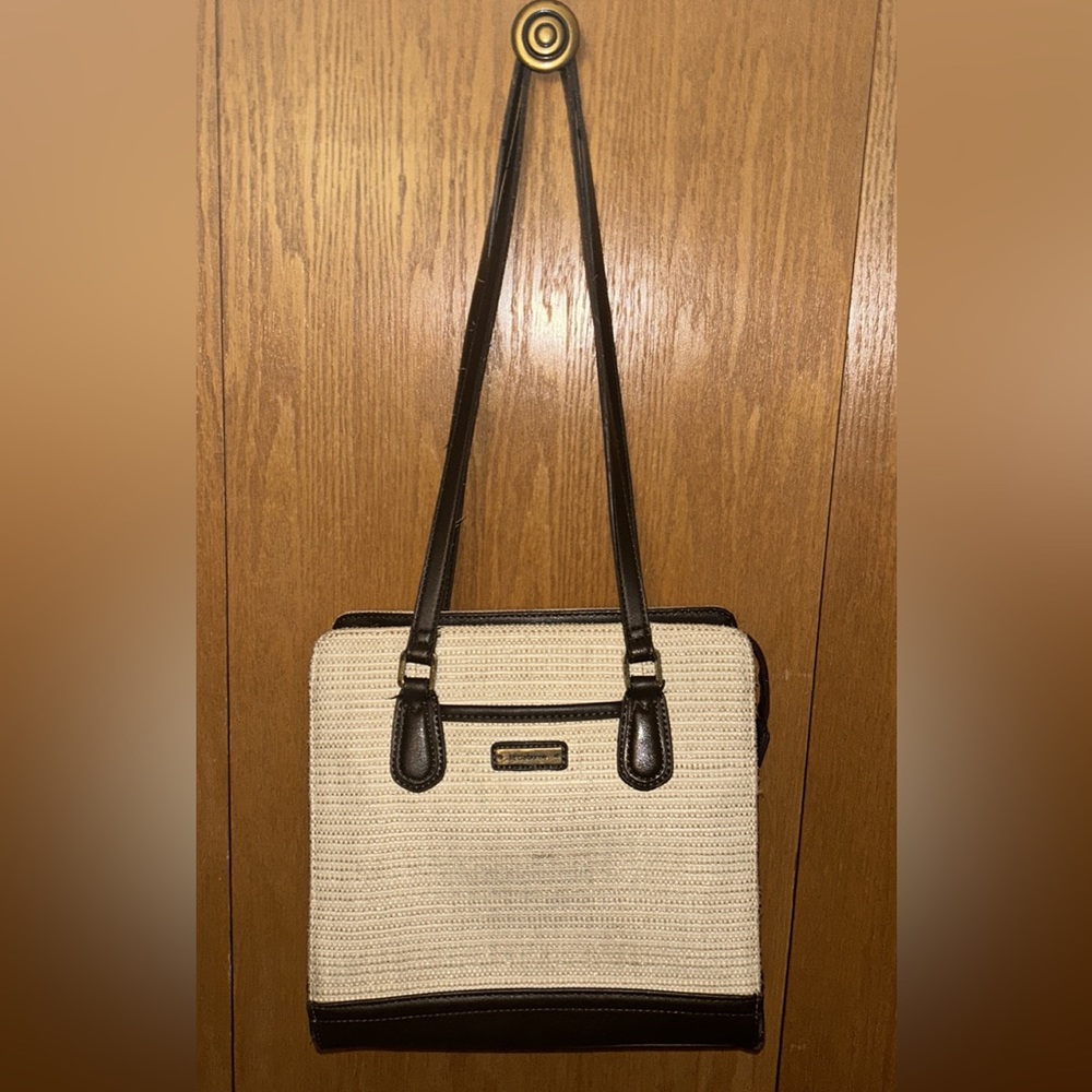 Tan and Brown Shoulder Purse